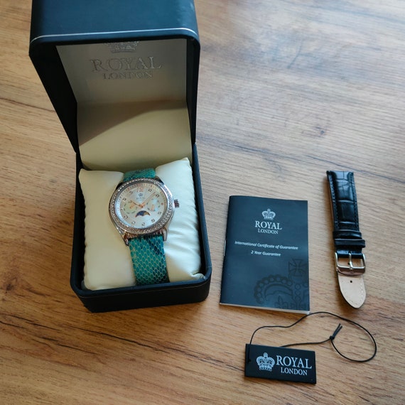 Royal London Moonphase watch, Quartz watch, Real … - image 2