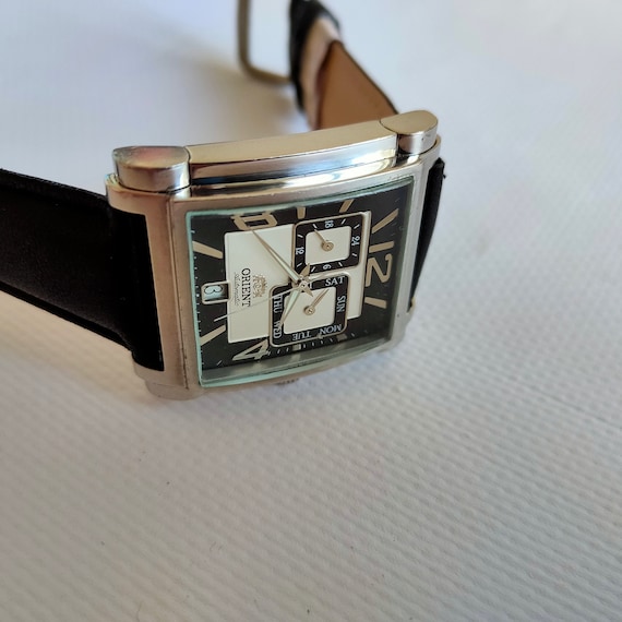 【ORIENT】810305-40 スーパースリム 80's ヴィンテージ Orient Square Watch, Vintage Orient Watch, Automatic Watch