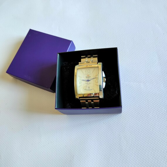 Large Orient watch, white watch, Automatic Watch,… - image 2