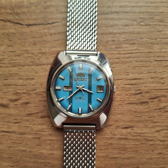 Ultra rare Orient Crystal watch with two-tone dia… - image 5