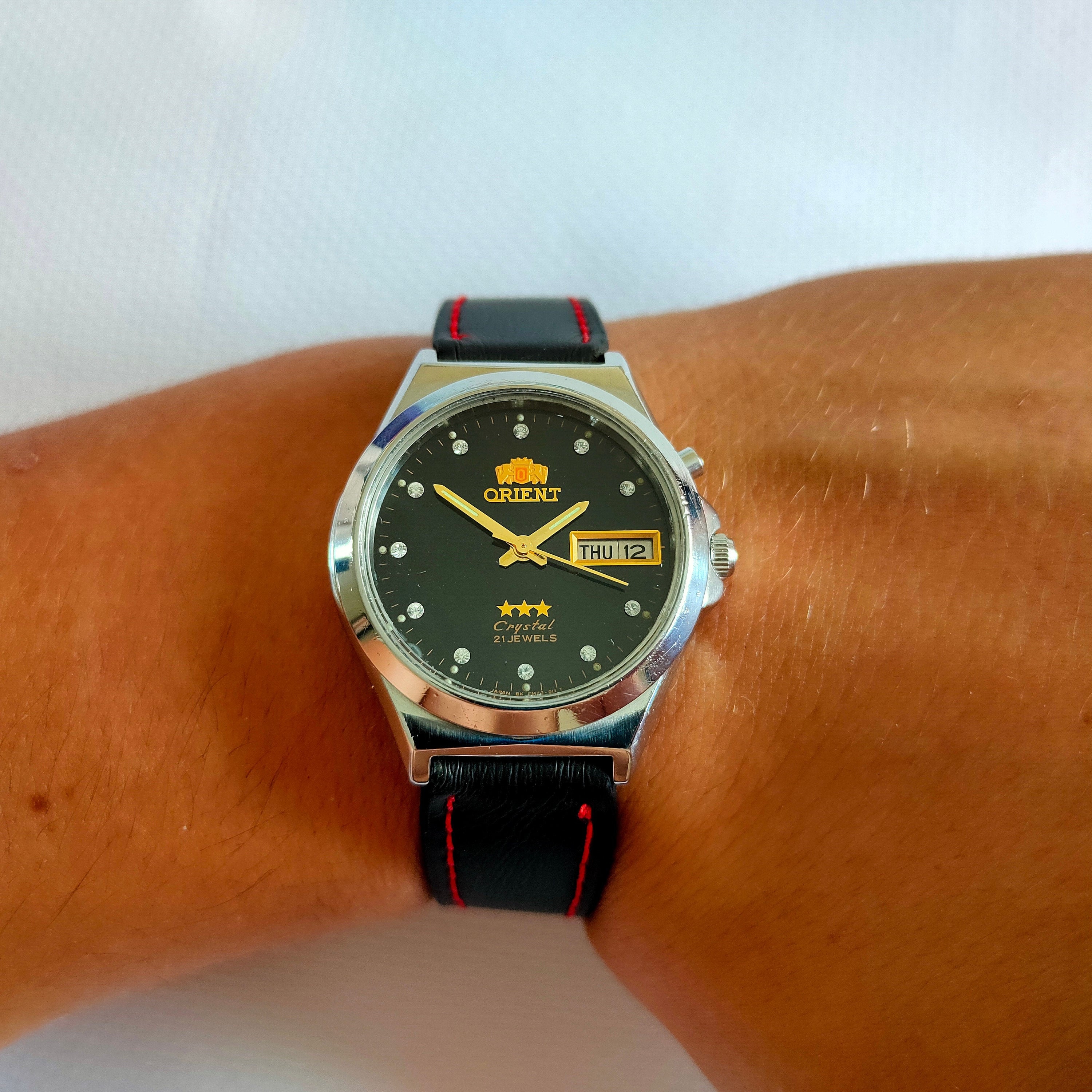 Orient Automatic watch Vintage orient 21 Jewel Mechanical Etsy