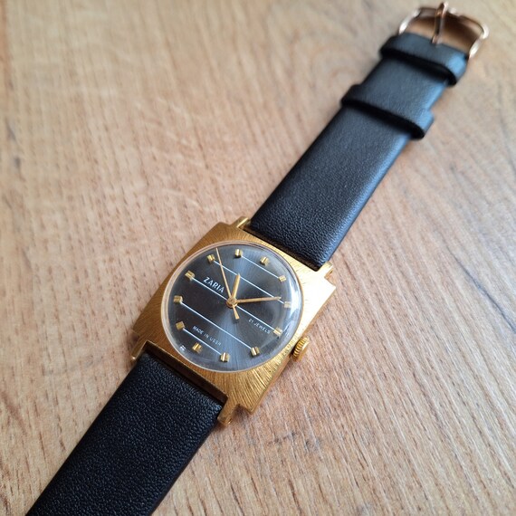 ZARJA square watch, Soviet watch, classic slim wa… - image 10