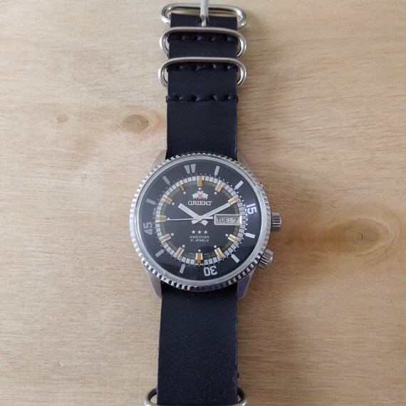 Ultra rare Vintage Orient King Diver watch, Rare … - image 3