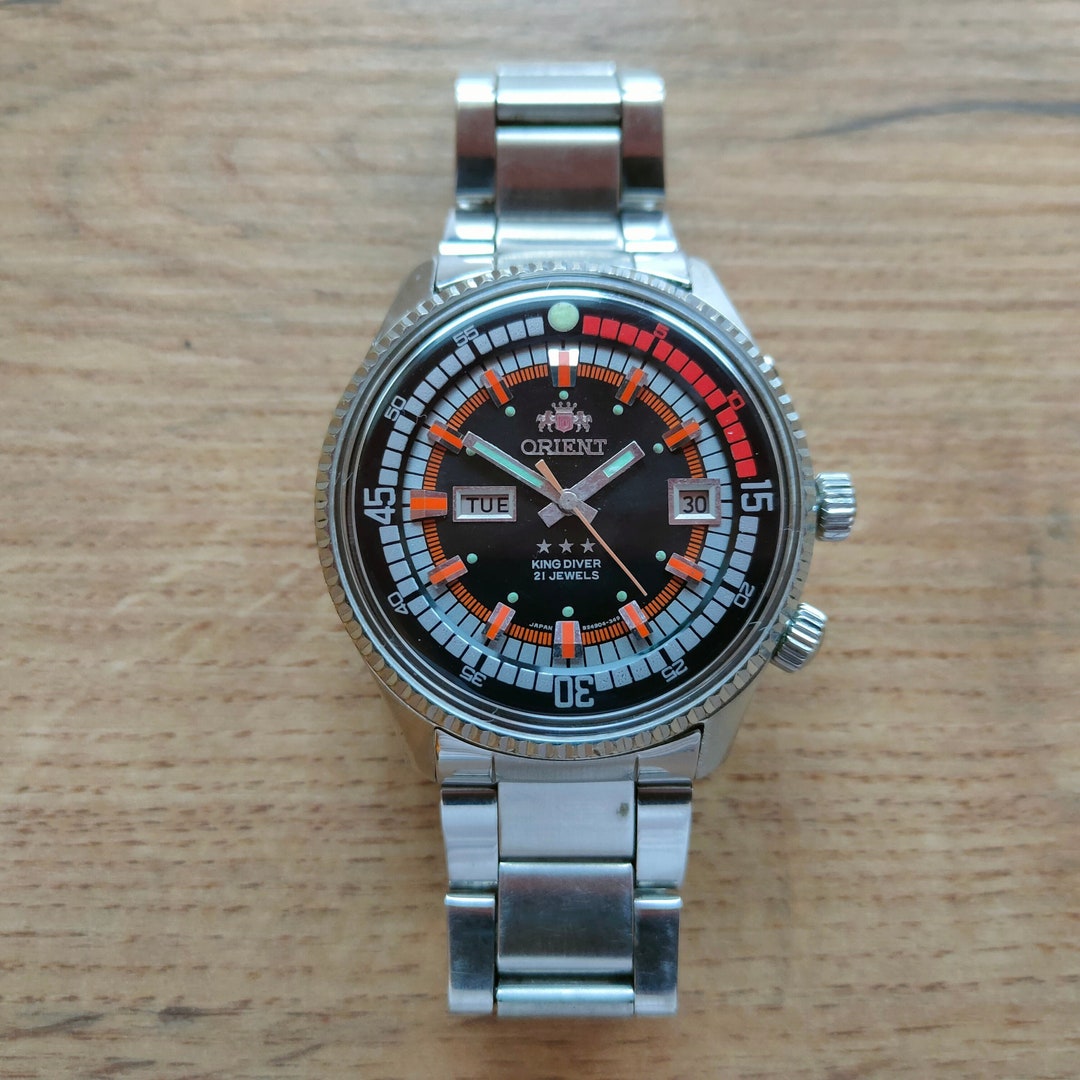Orient King Diver Vintage Watch, Rare Model From 70s, Automatic