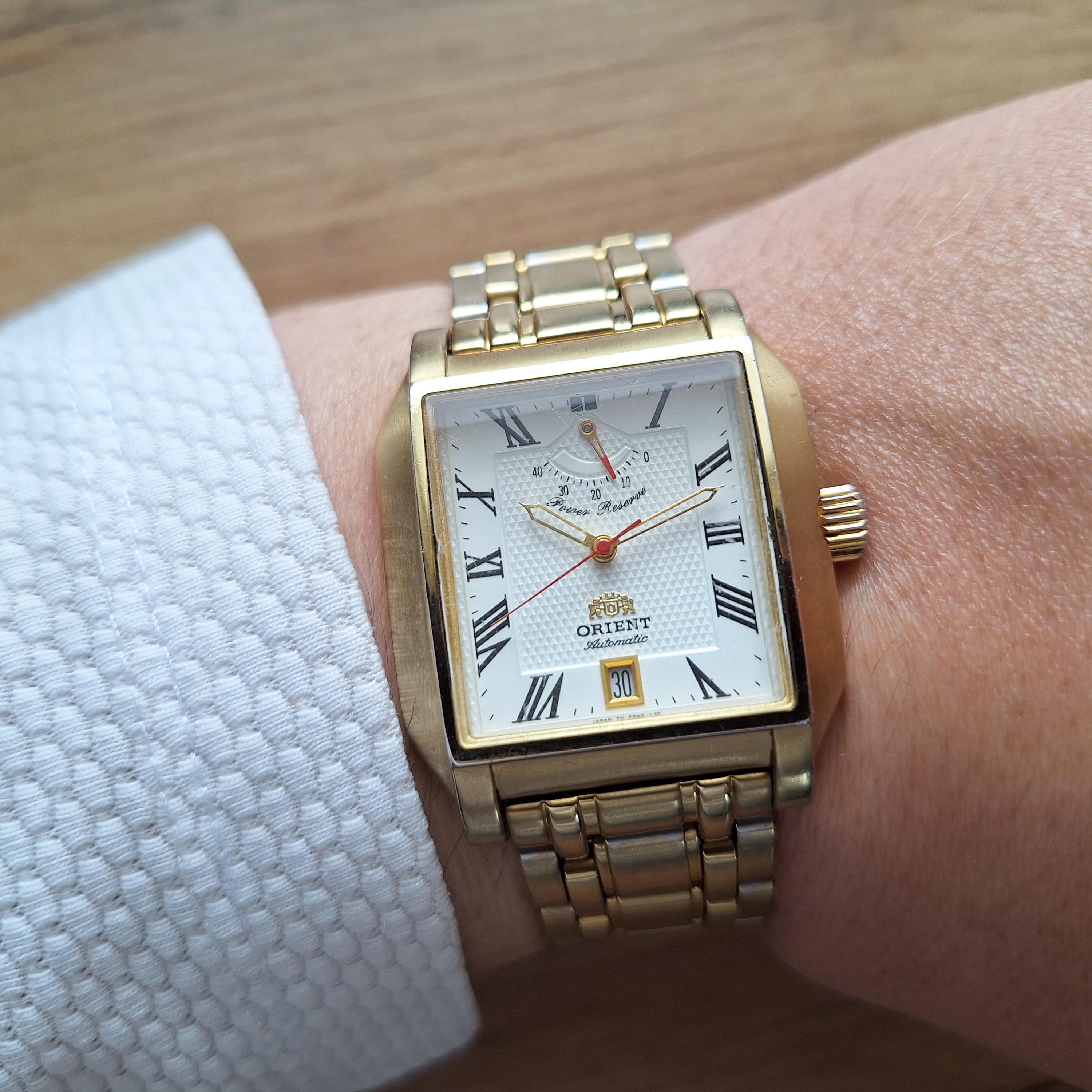 ビンテージ ORIENT TANK Orient Tank With Power Reserve Watch, Square Orient Watch
