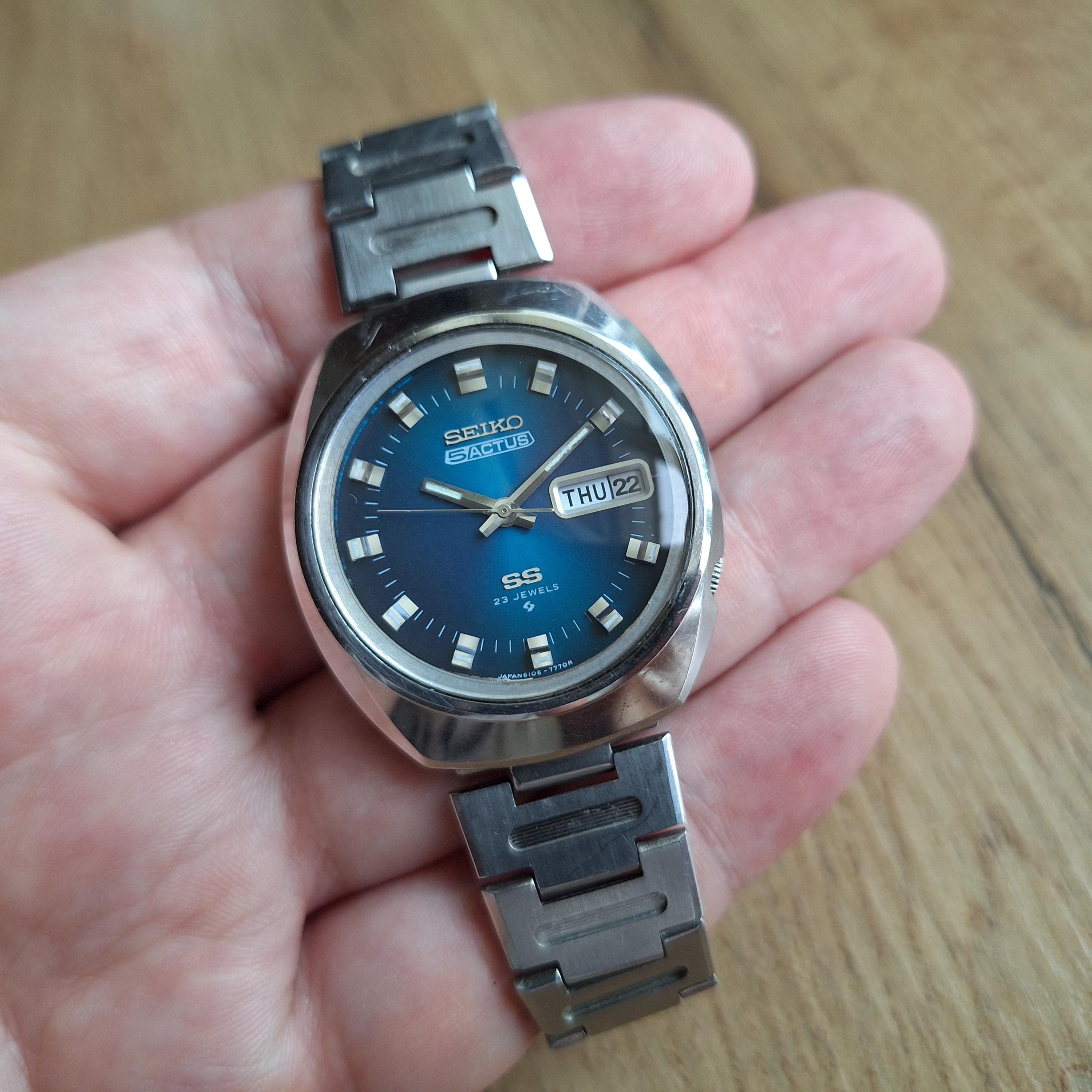 Rare SEIKO 5 Actus SS Ref. 6106-7590, Vintage Classic Japan Watch