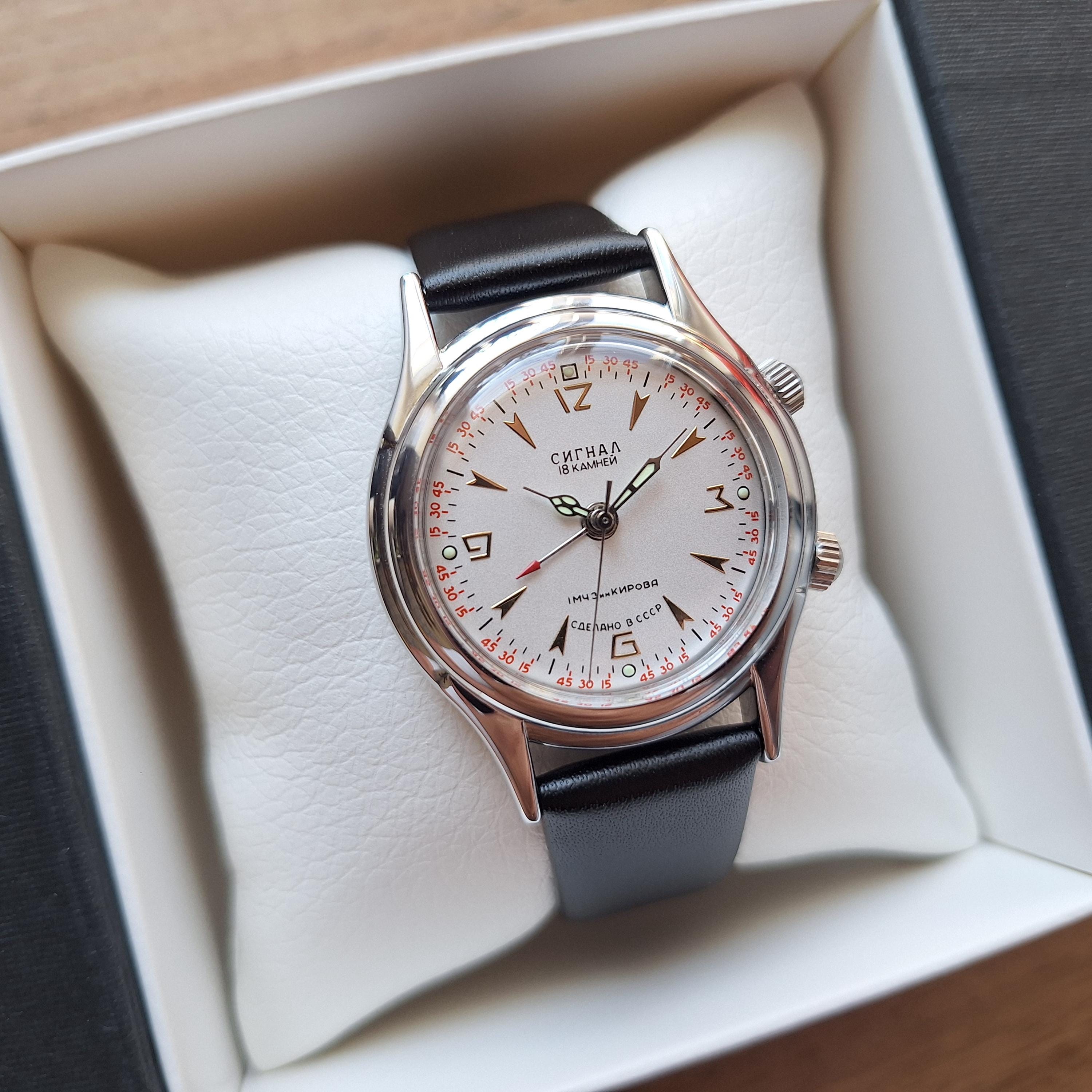 Poljot Signal Watch With Mechanical Alarm, Rare Watch, 4 Arrows 
