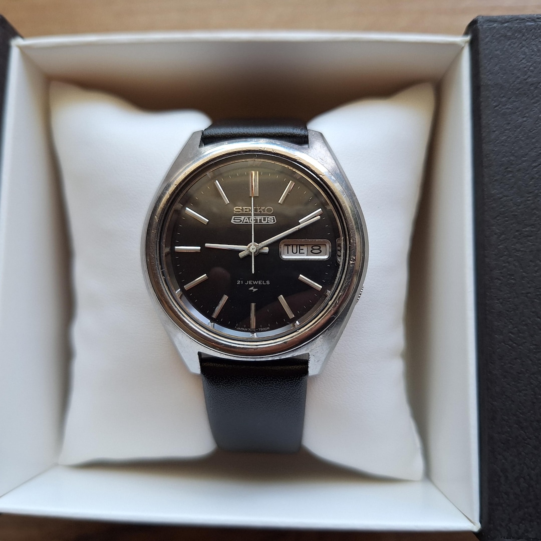 70s SEIKO 5 ACUTUS SS SGP/SSケース 風防新品 腕時計 セイコー5