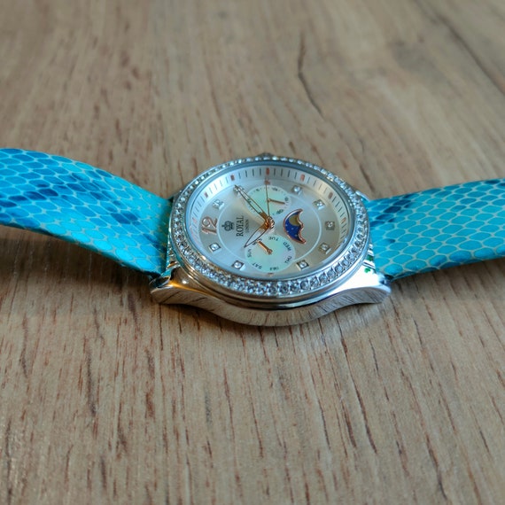 Royal London Moonphase watch, Quartz watch, Real … - image 7