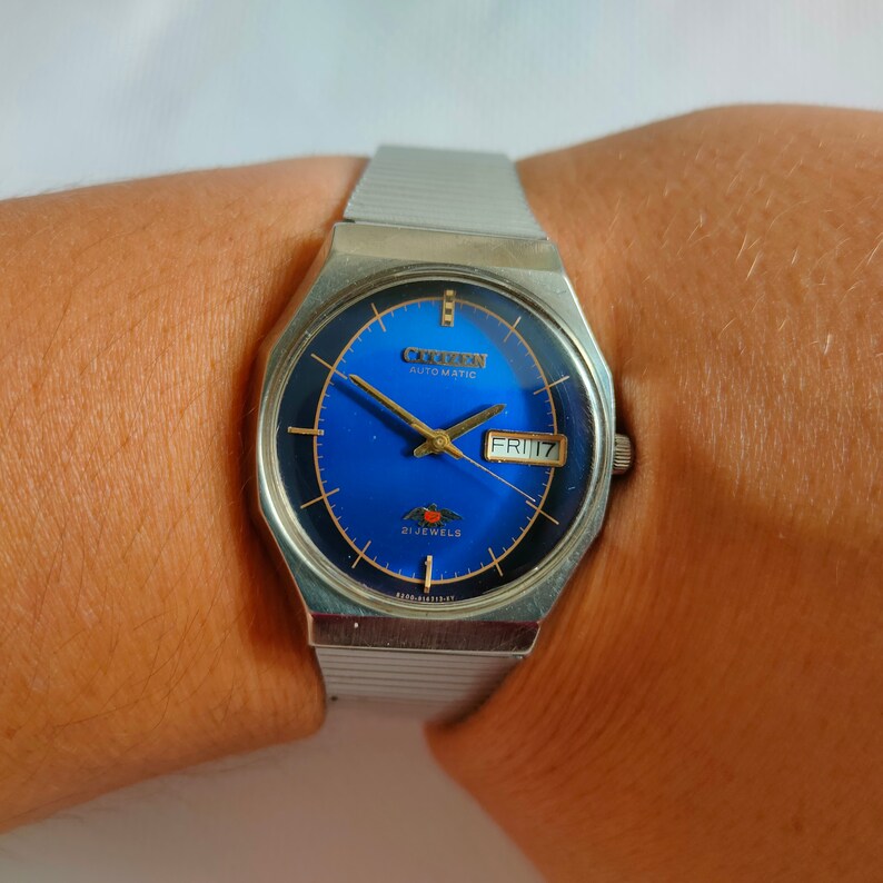 Citizen Vintage Watch Japan Watch Automatic Watch Day and Etsy
