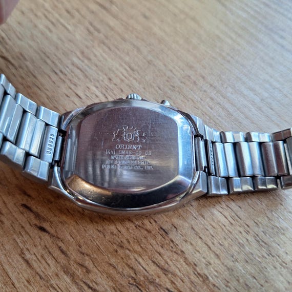 Square Orient white watch, Automatic mechanical w… - image 10