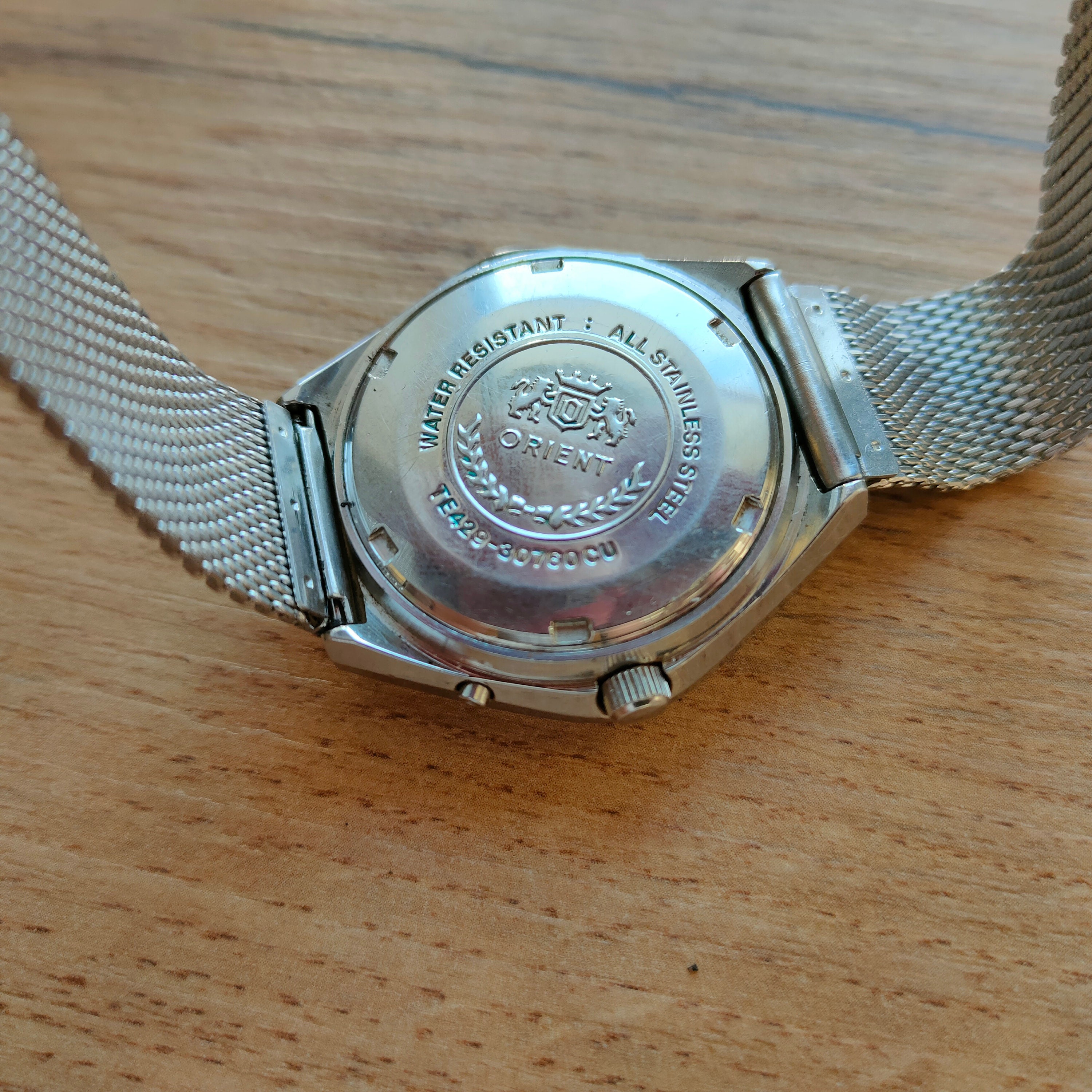 Reloj orient all stainless steel water resistant hotsell