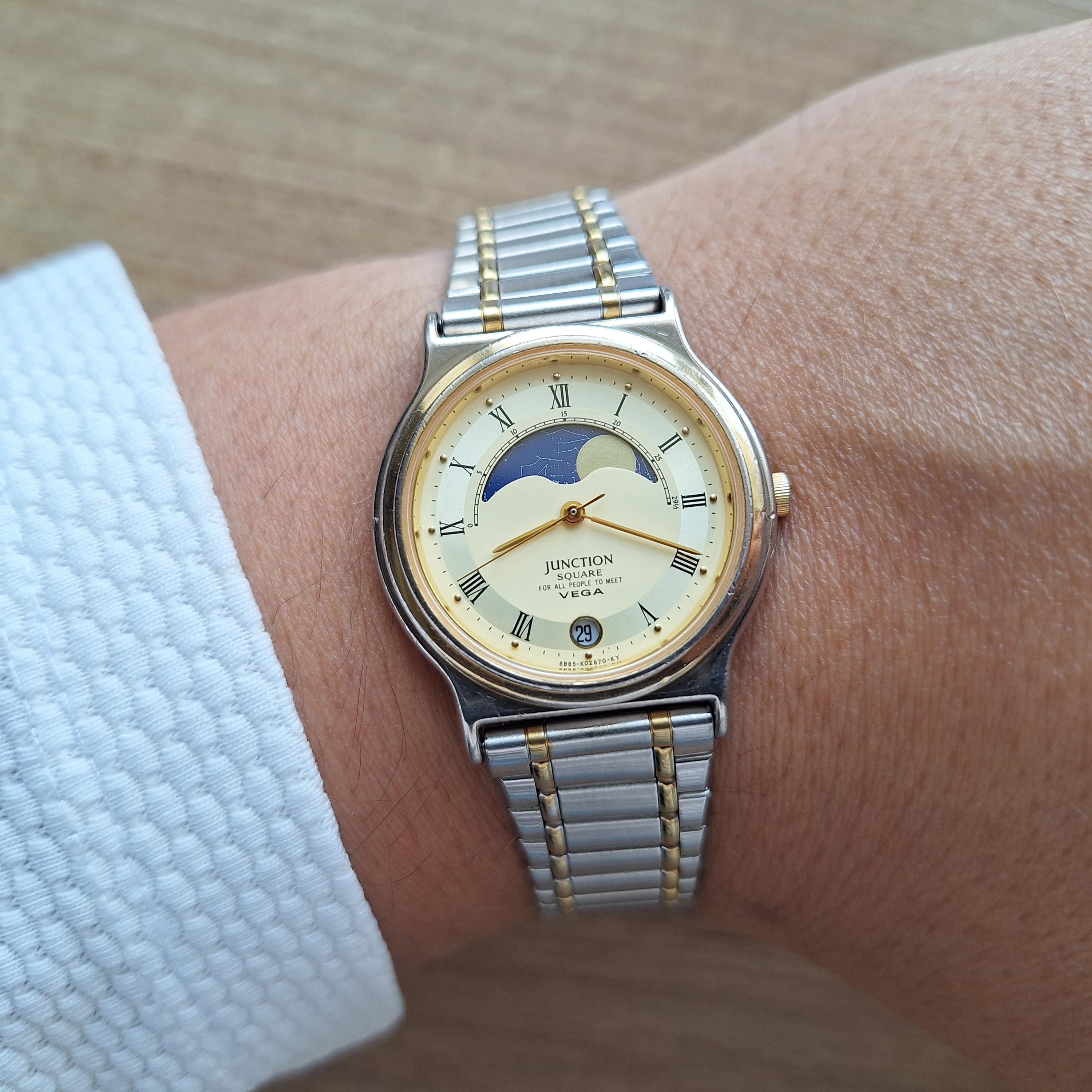 Citizen Vega Junction Square Quartz Watch With Moon Phases