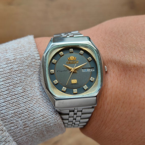 Reloj vintage Orient Crystal reloj autom tico reloj con piedra