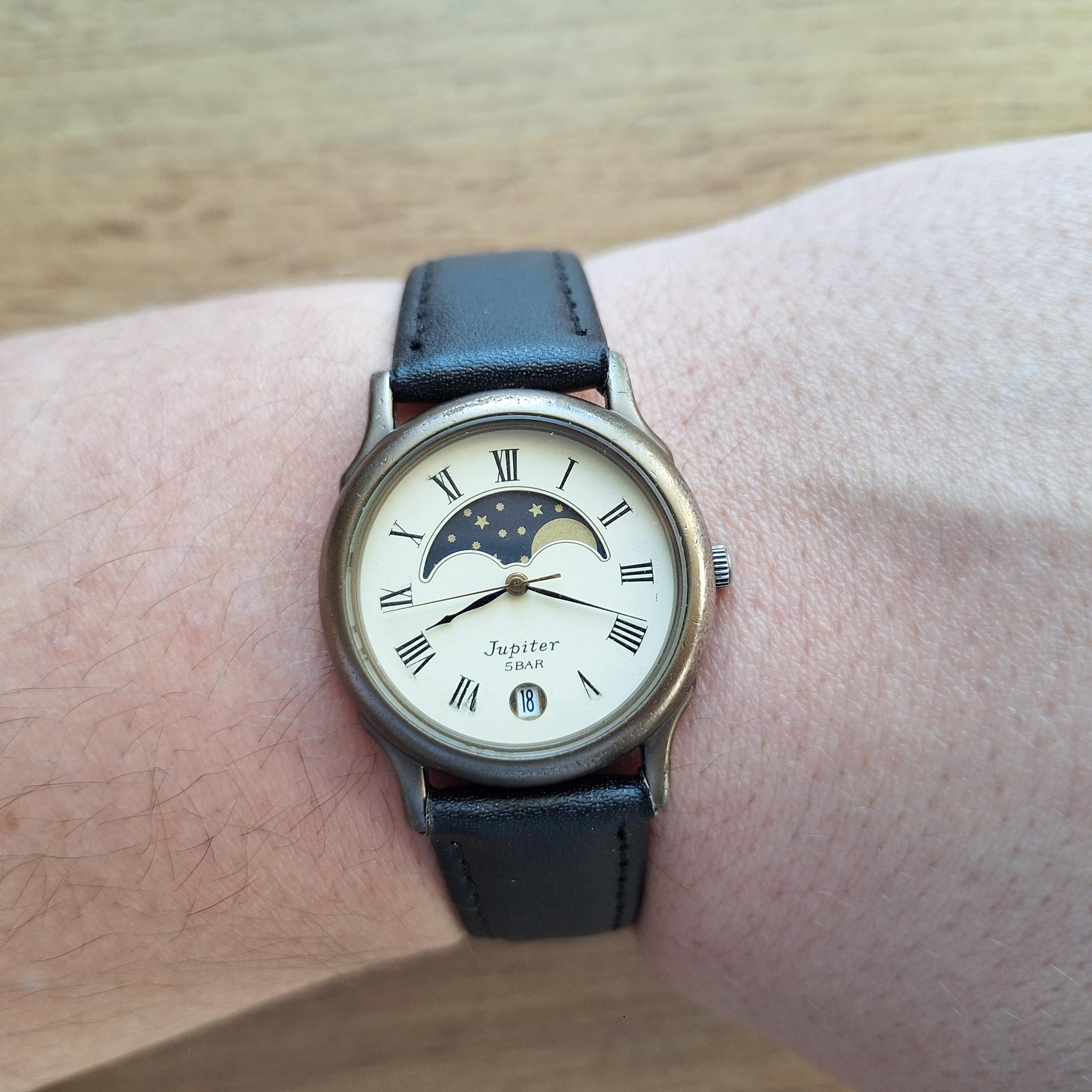 Orient Jupiter Watch With Moon Phases Calendar, Moon Watch