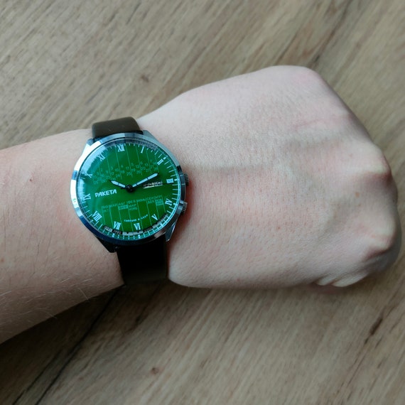NEW Raketa College green watch, Raketa Multi Year… - image 2