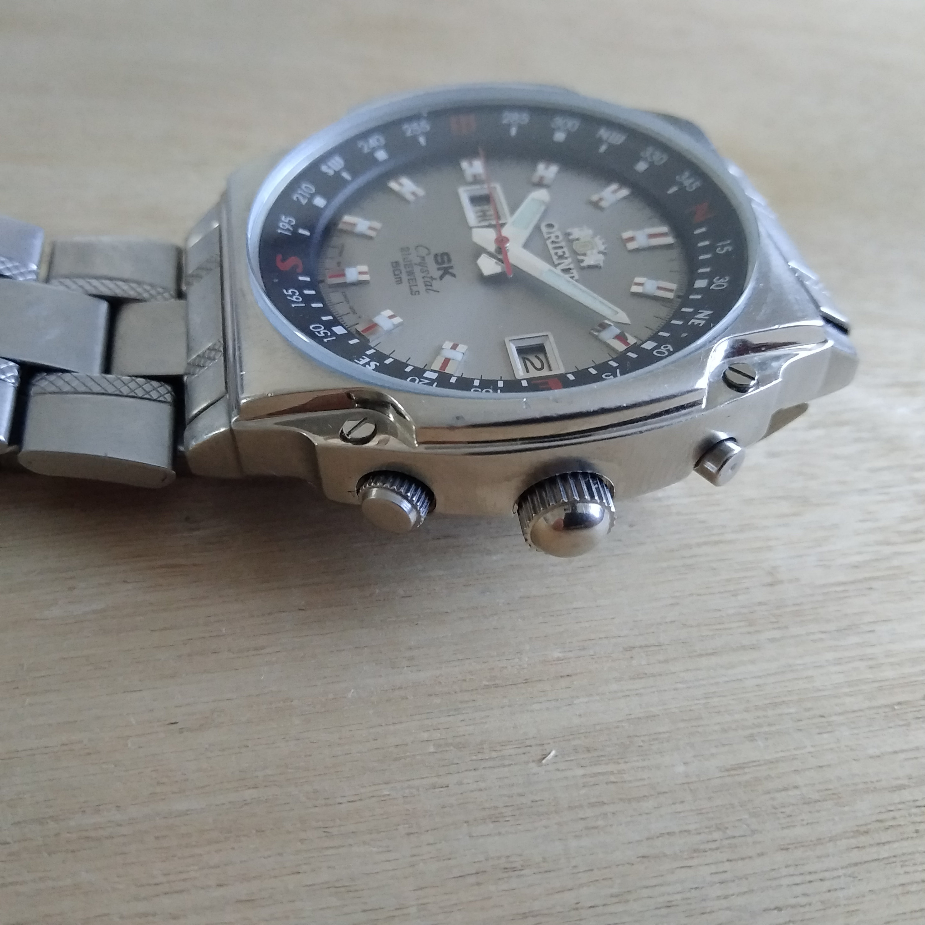Orient SK Watch, Vintage Automatic Watch, Japan Watch, Day