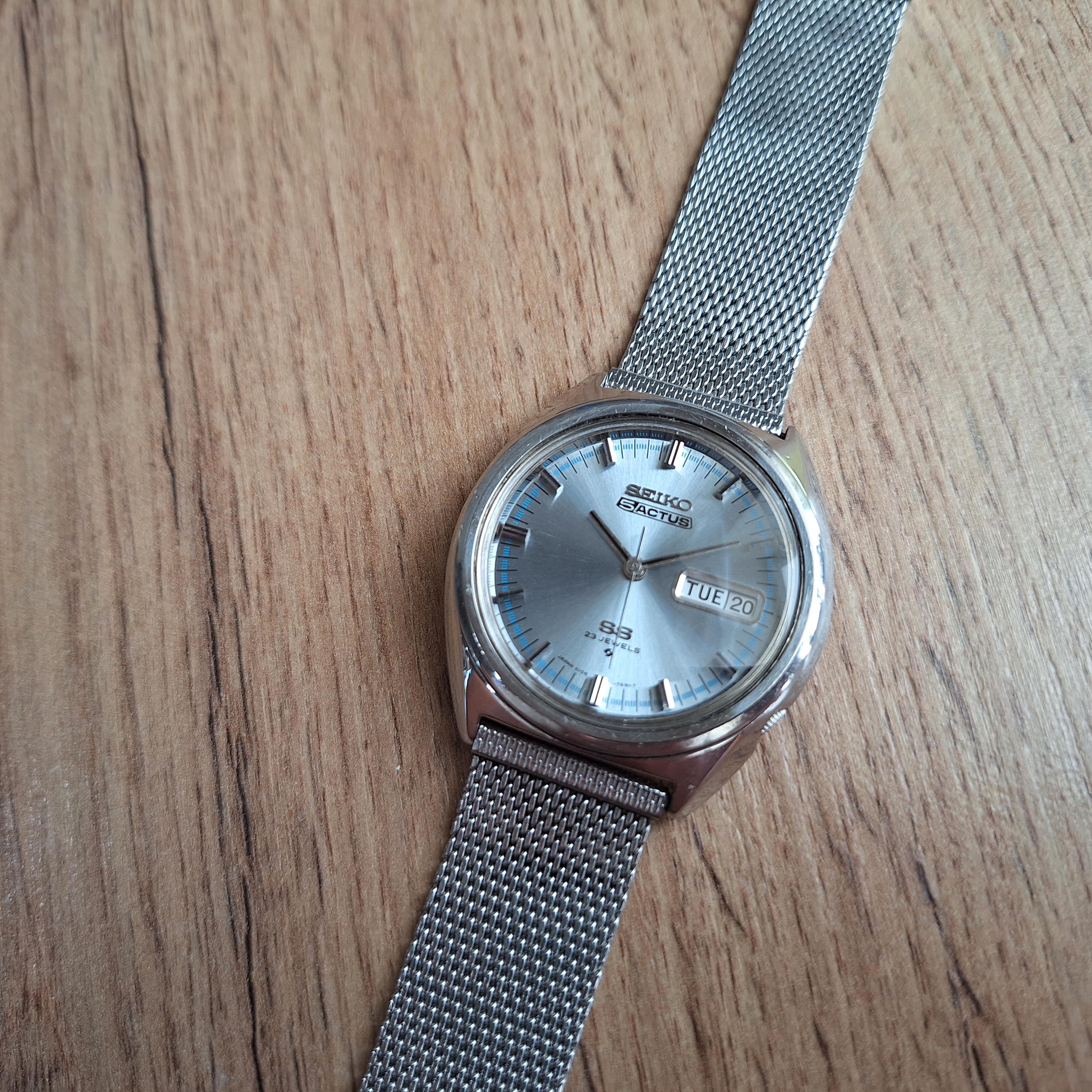 Rare SEIKO 5 Actus SS Ref. 6106-7520, Vintage Classic Japan