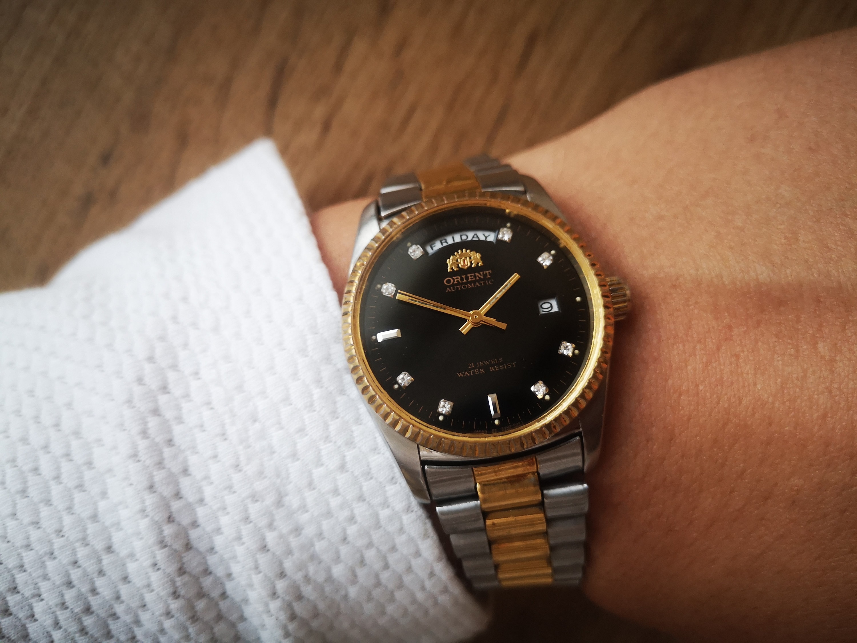 Vintage Orient PRESIDENT horloge dagdatum Orient Day Date horloge