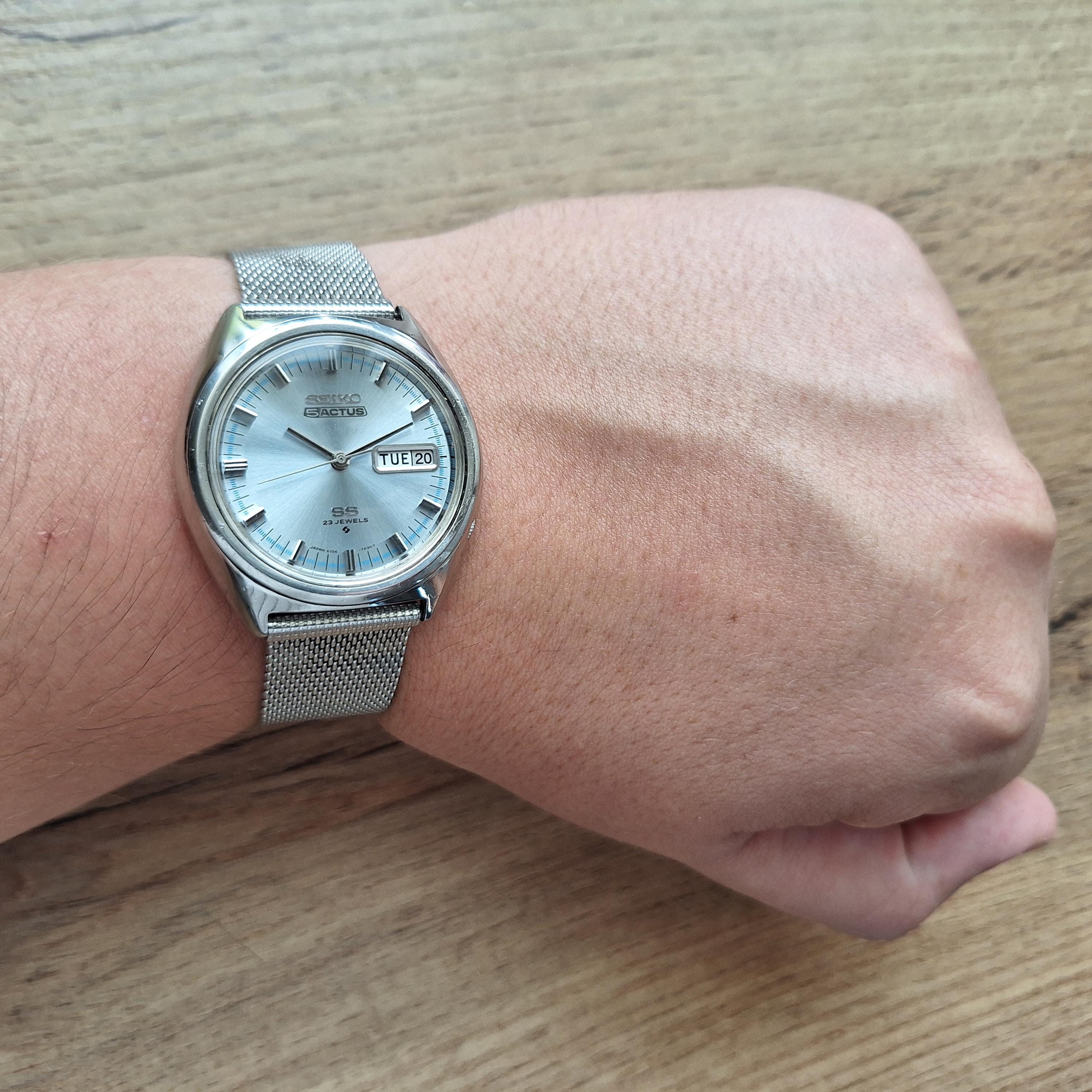 Rare SEIKO 5 Actus SS Ref. 6106-7520, Vintage Classic Japan