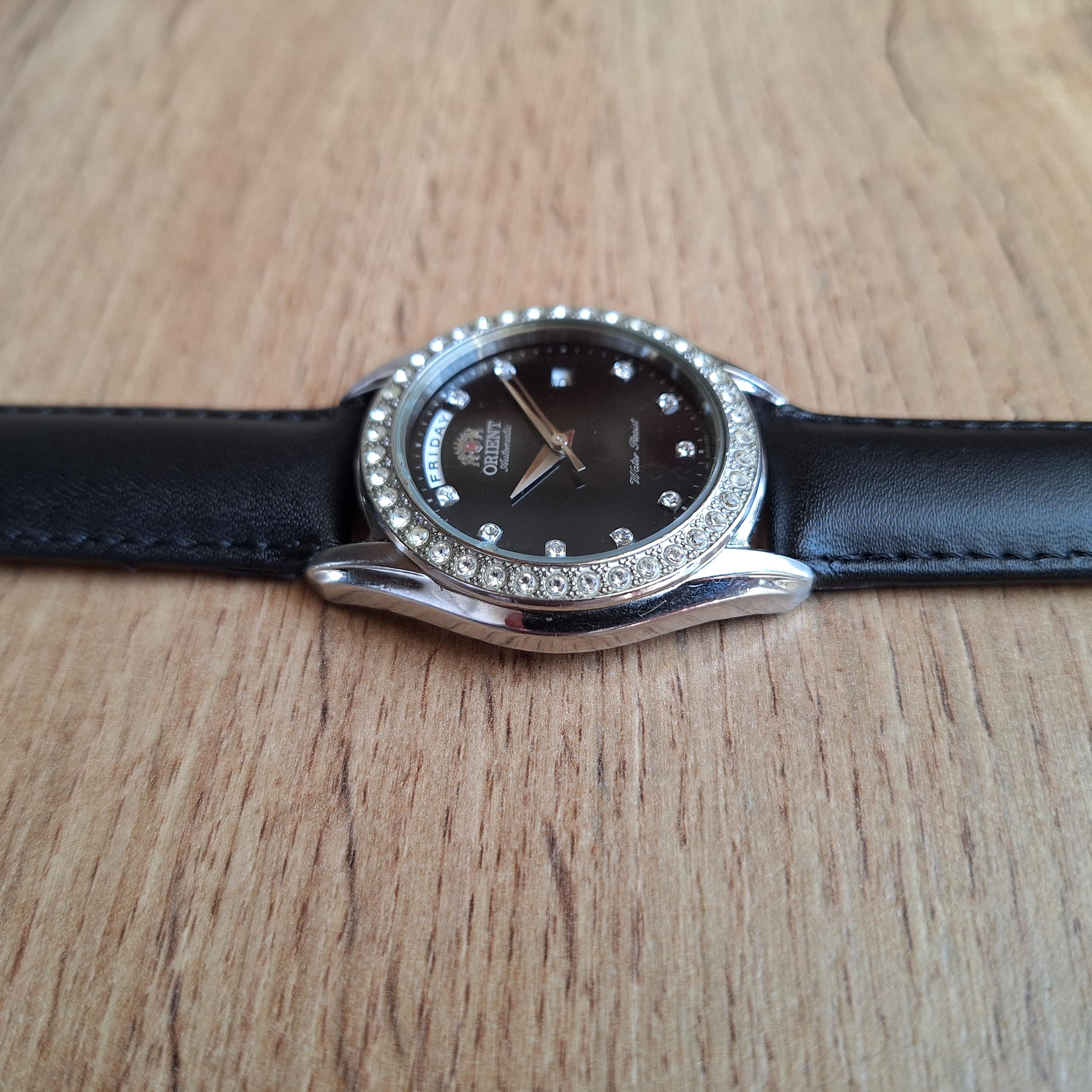 Rare Vintage Orient President Watch Day Date Watch Orient Automatic Watch Original Japan Watch Classic Watch Black Watch
