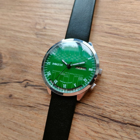 NEW Raketa College green watch, Raketa Multi Year… - image 4