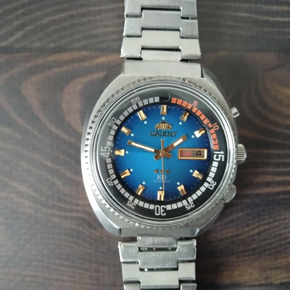 Ultra Rare Vintage Orient King Diver, Orient KD, Rare Model With Blue Dial, Automatic Watch, Original Japan Watch, Blue Watch - Etsy Ultra Rare Vintage Orient King Diver, Orient KD, Rare Model With Blue Dial, Automatic Watch, Original Japan Watch, Blue Watch - Etsy