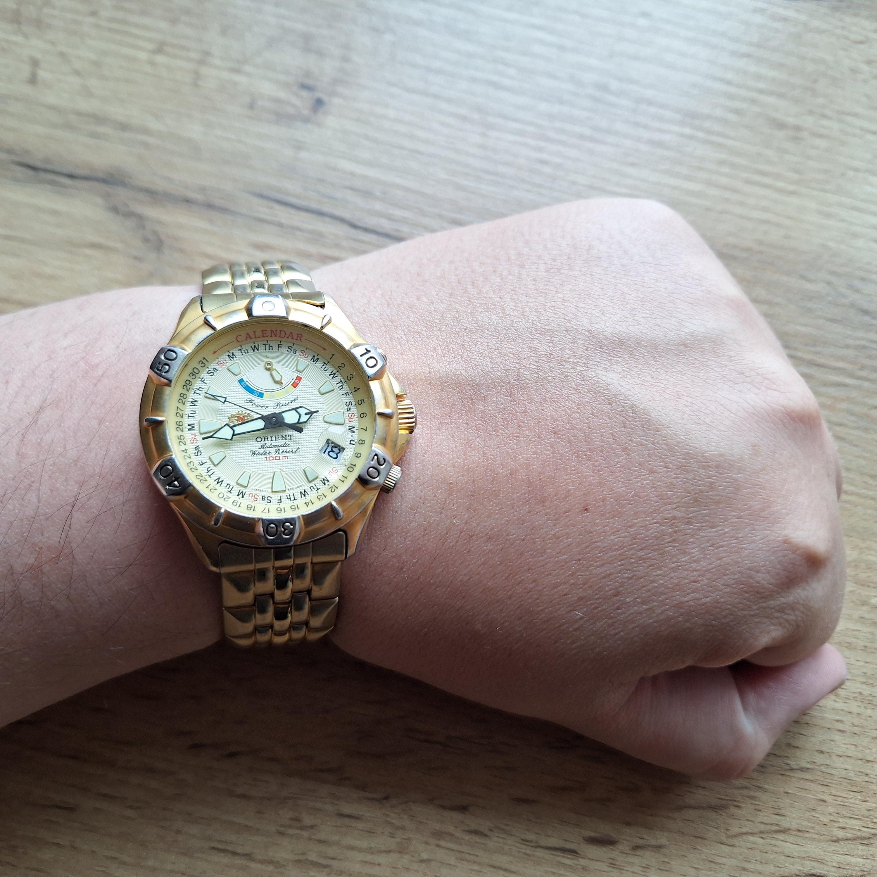 Orient Power Reserve Watch, Sports Vintage Watch, Automatic Watch