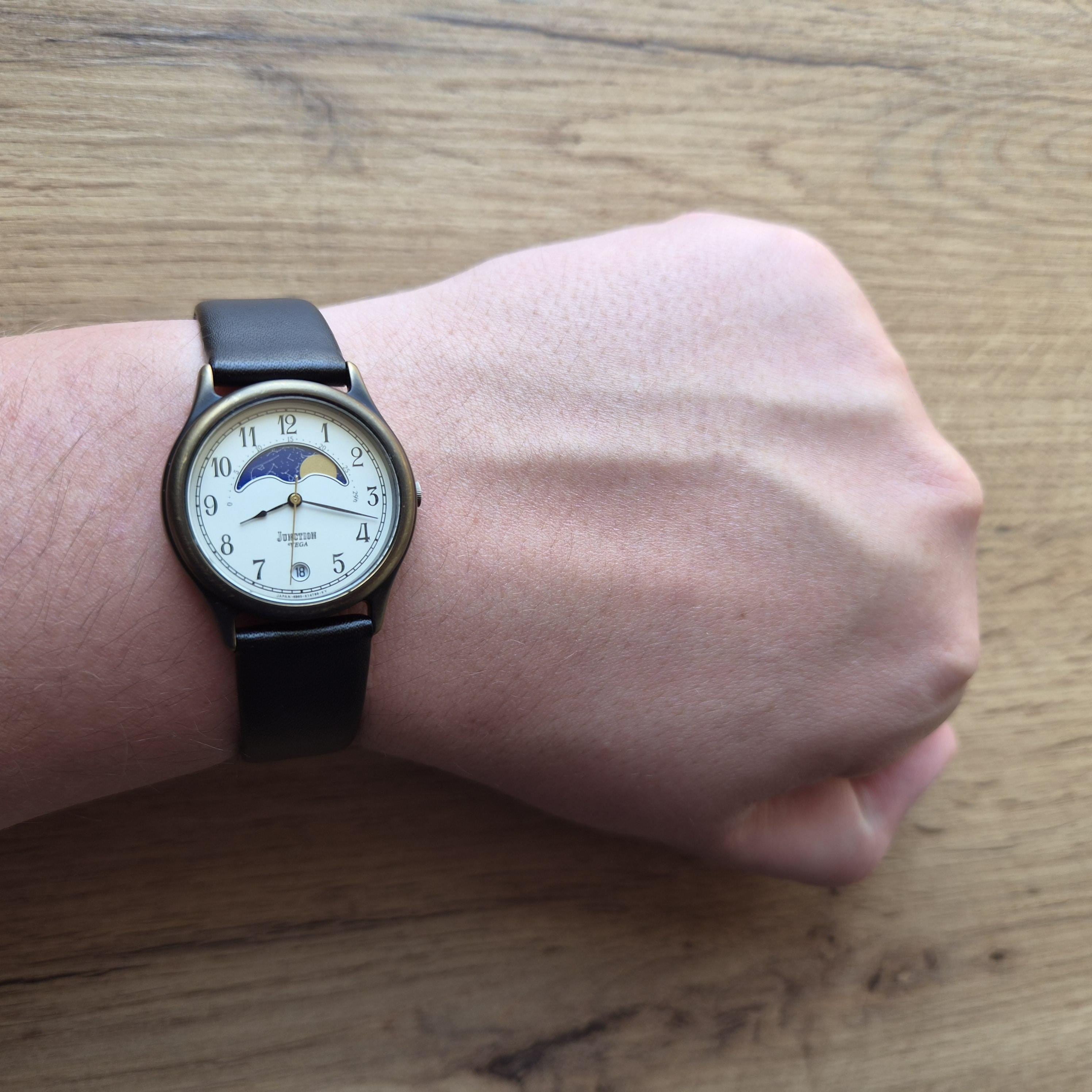 Citizen Vega Junction Square Quartz Watch With Moon Phases