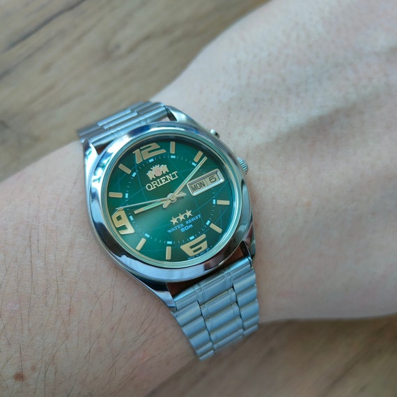 Vintage orient watch, automatic watch, japan watc… - image 1