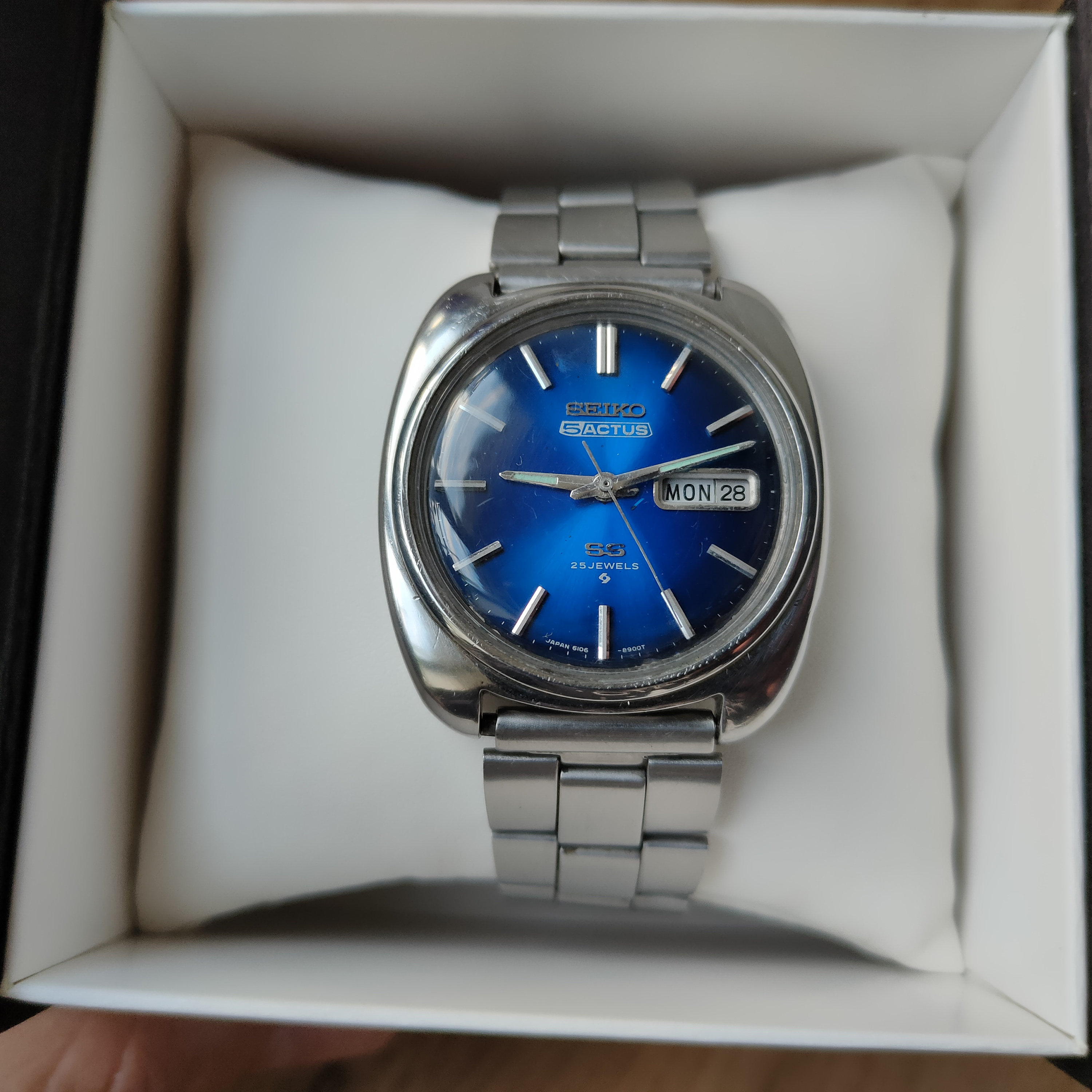 Rzadki SEIKO 5 ACTUS SS Ref. 6106-8660, rzadki zabytkowy zegarek z Japonii, zegarek automatyczny, zegarek kolekcjonerski, niebieski zegarek - Etsy Polska Rzadki SEIKO 5 ACTUS SS Ref. 6106-8660, rzadki zabytkowy zegarek z Japonii, zegarek automatyczny, zegarek kolekcjonerski, niebieski zegarek - Etsy Polska