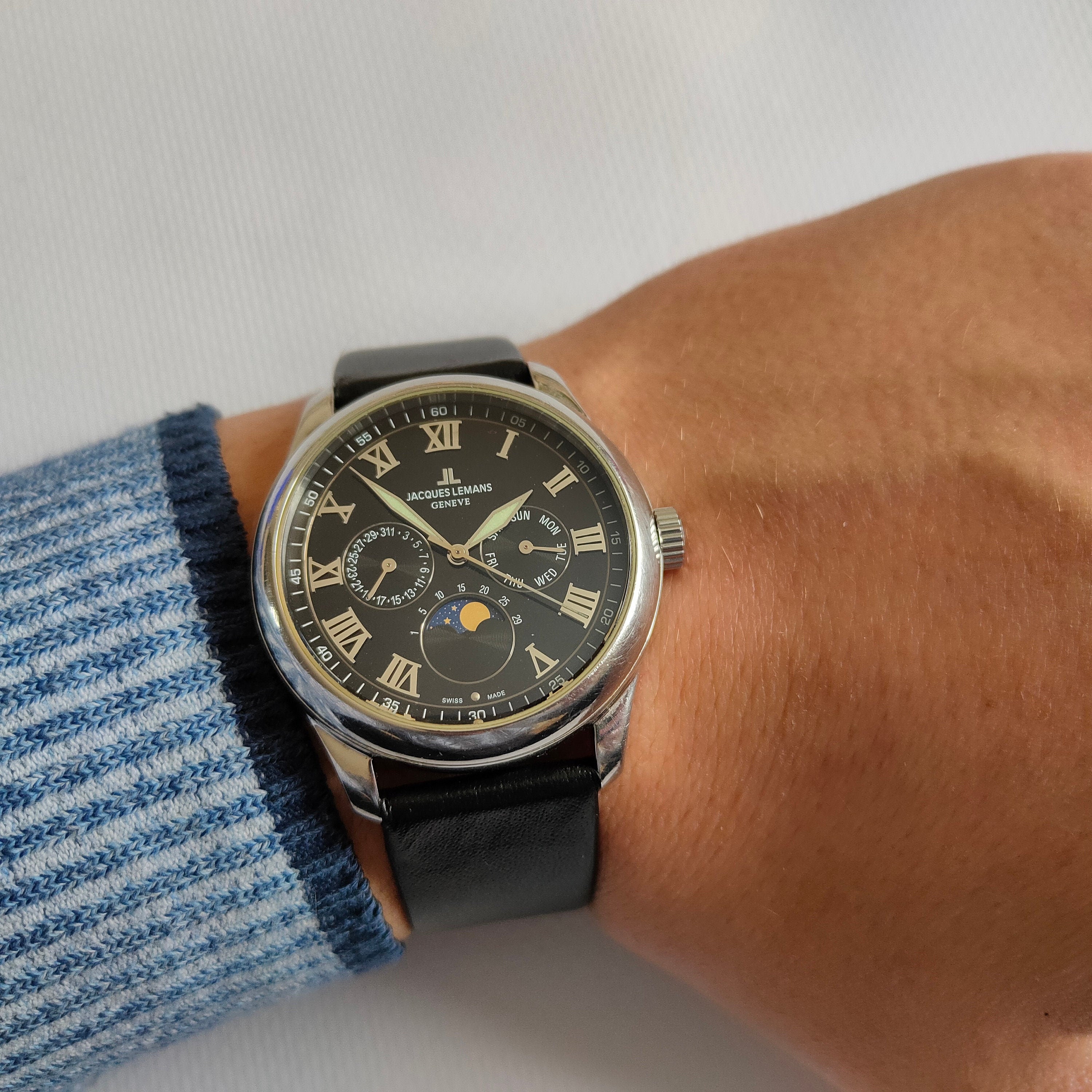 jacques lemans moonphase chronograph