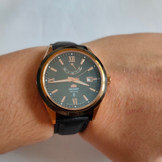 orient automatic blue