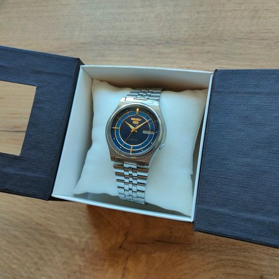 Rare Seiko 5 watch, Blue watch, Automatic watch, … - image 2