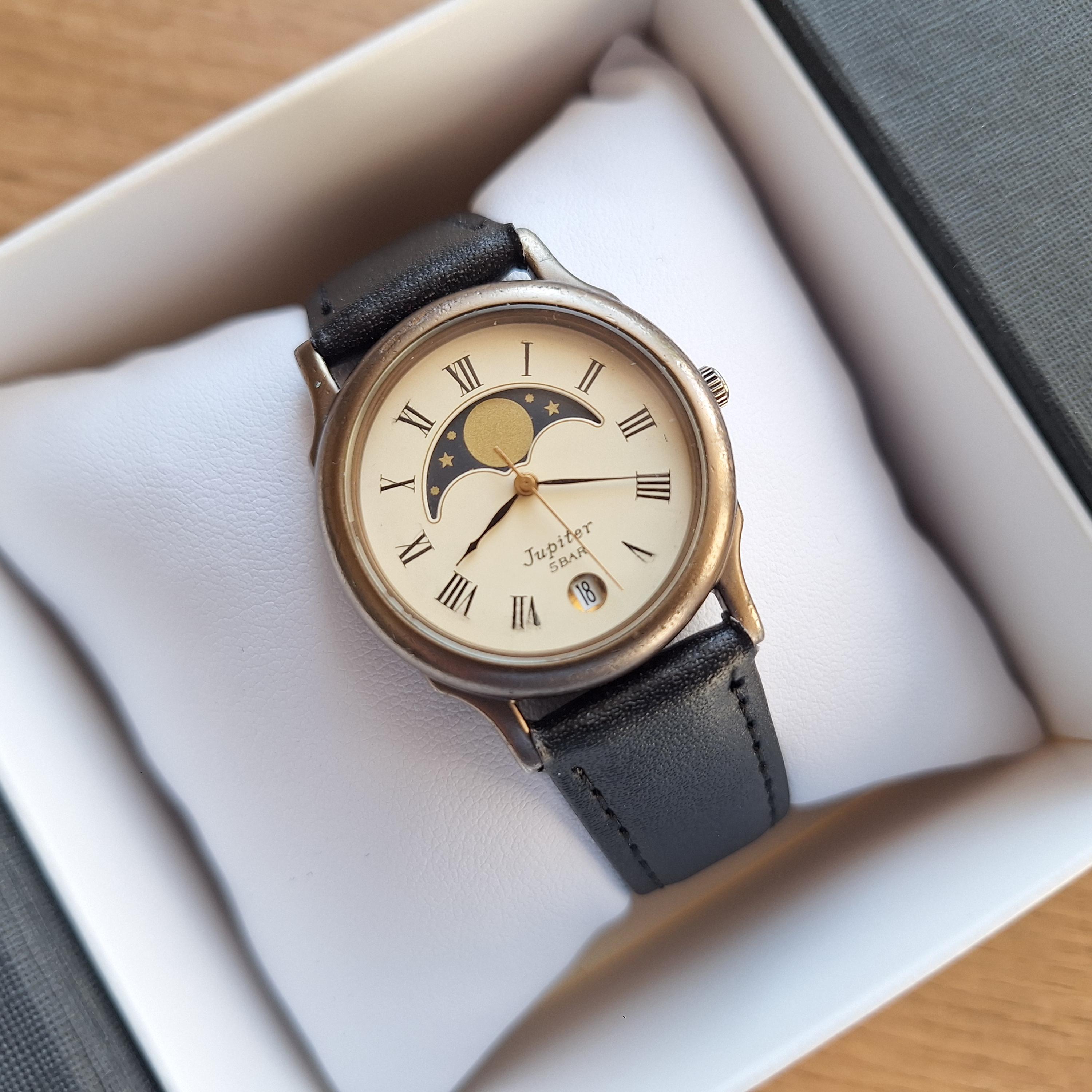 Orient Jupiter Watch With Moon Phases Calendar, Moon Watch