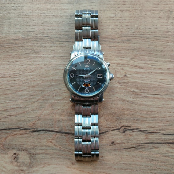 Vintage Orient TITANIUM watch, Black Orient watch… - image 2