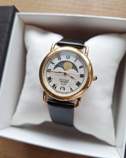 SEIKO ALBA SUCCESS VINTAGE ムーンフェイズ ALBA Seiko SUCCESS Vintage Moonphase Watch, Quartz Watch Real Moon