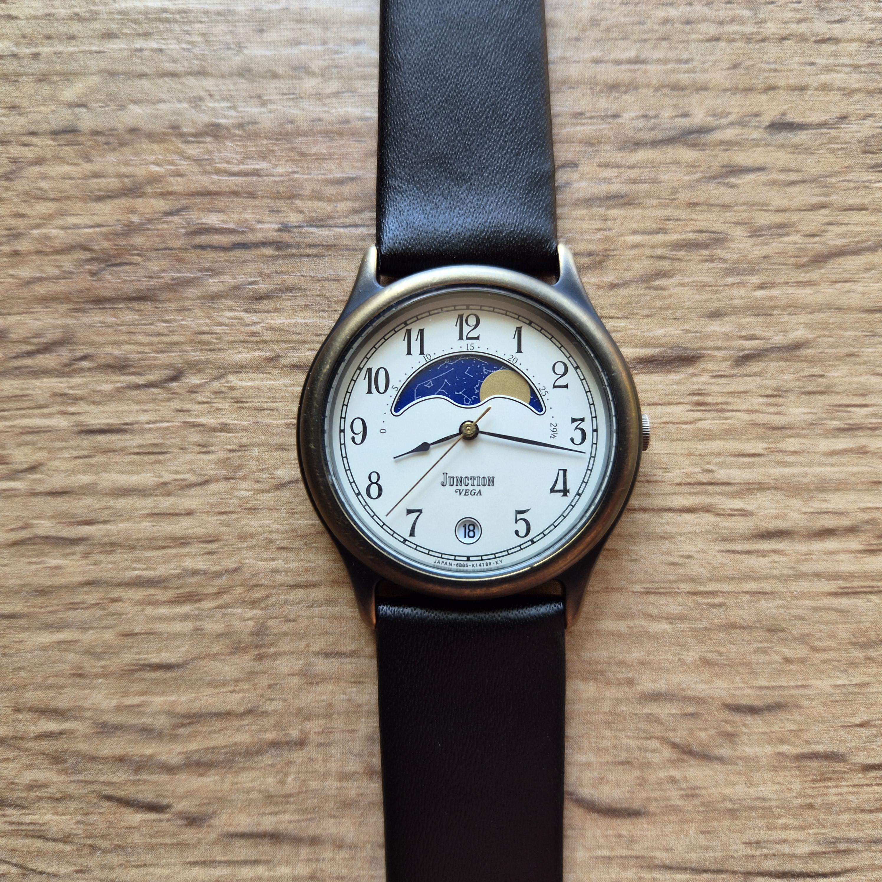 Citizen Vega Junction Square Quartz Watch With Moon Phases