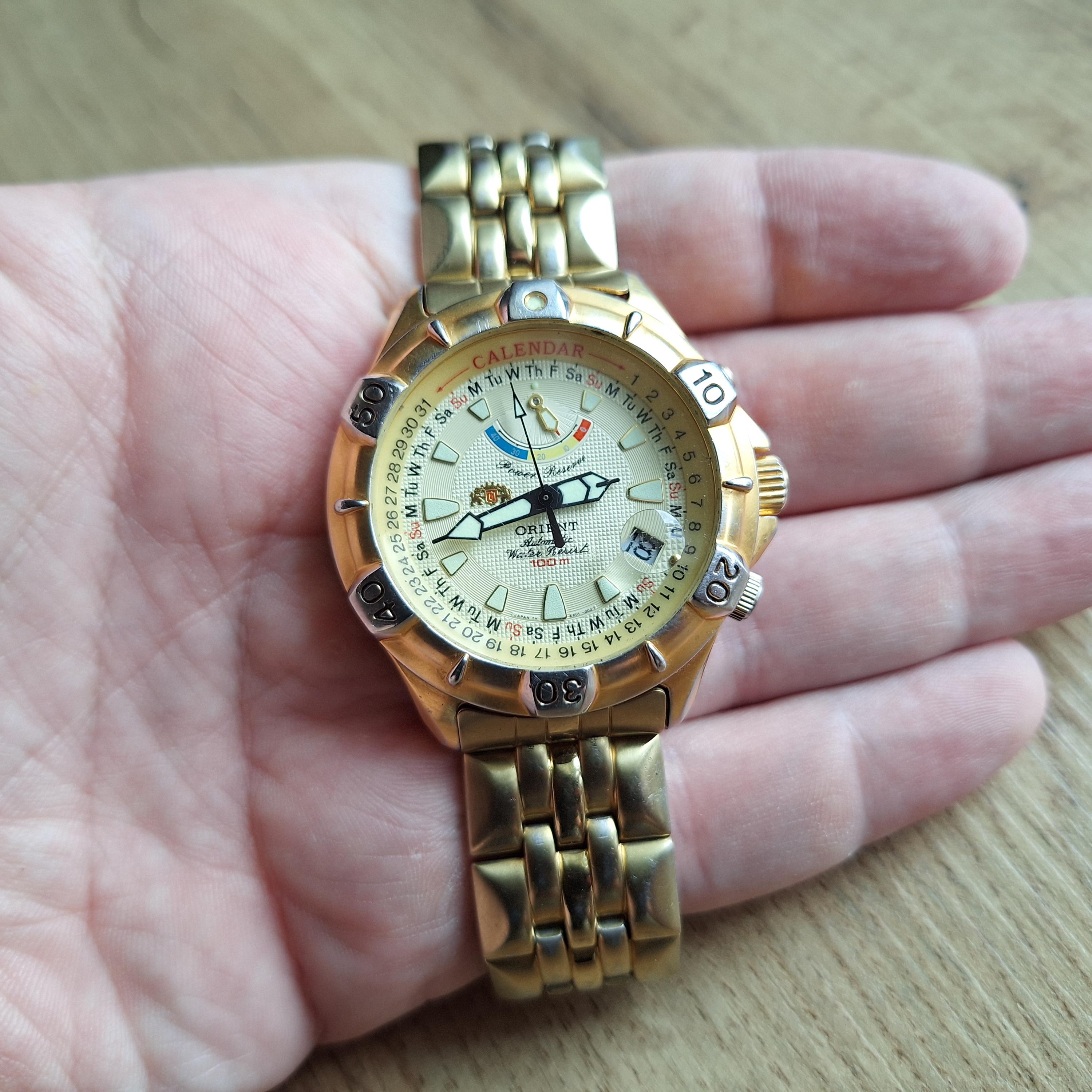 Orient Power Reserve Watch, Sports Vintage Watch, Automatic Watch