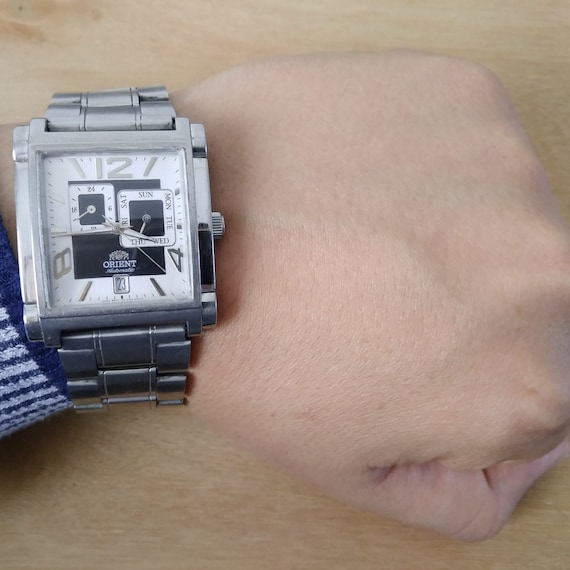 Orient square watch, vintage orient, Automatic Wa… - image 3