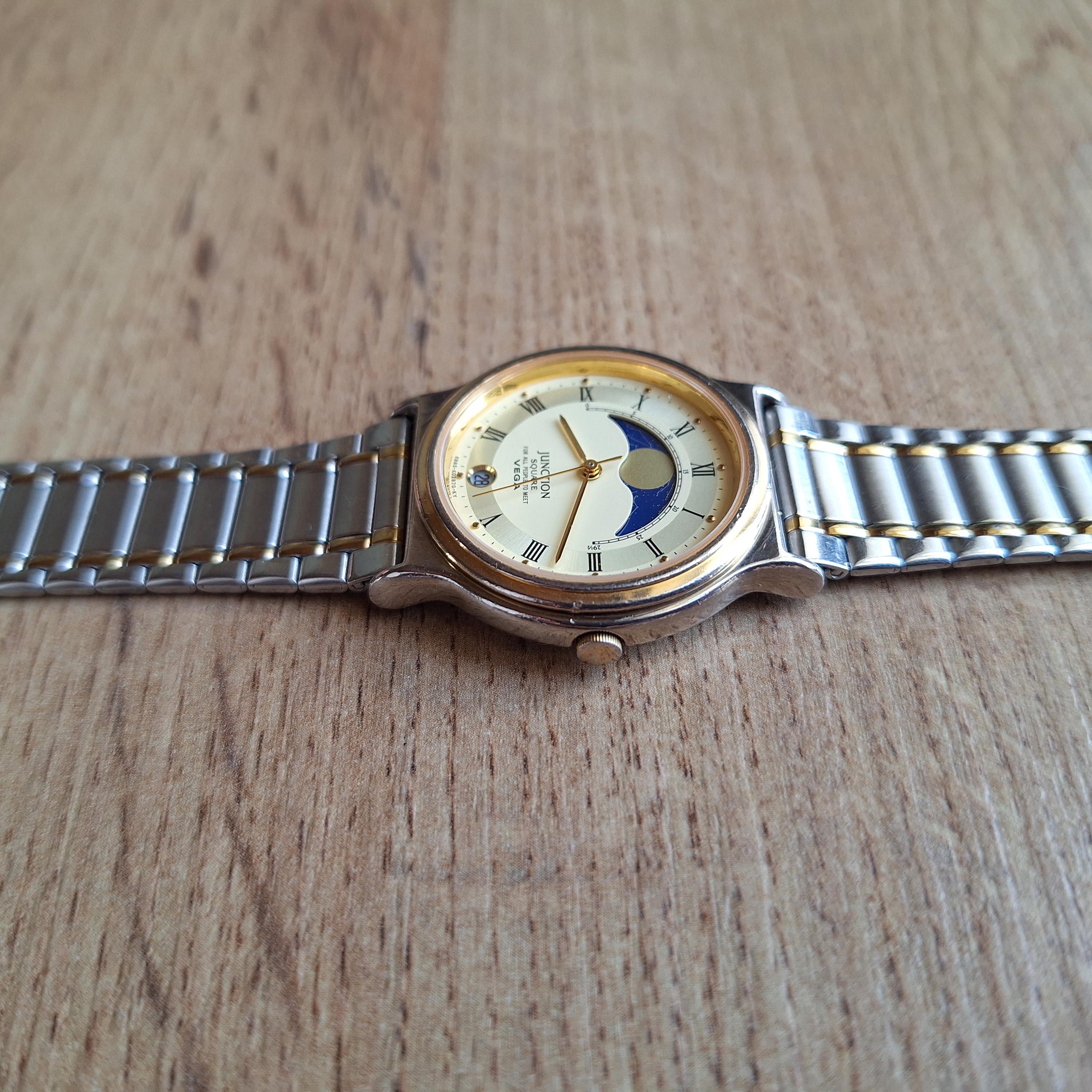 Citizen Vega Junction Square Quartz Watch With Moon Phases