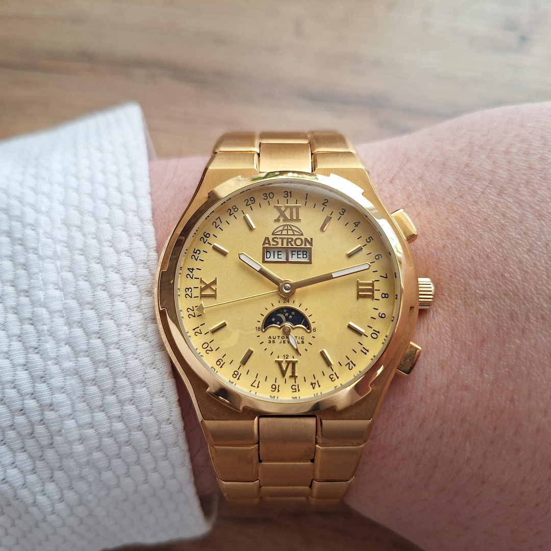 Astronox Moon Gold デジタル腕時計 Astronox Moon Gold デジタル腕時計