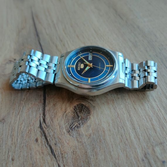Rare Seiko 5 watch, Blue watch, Automatic watch, … - image 7