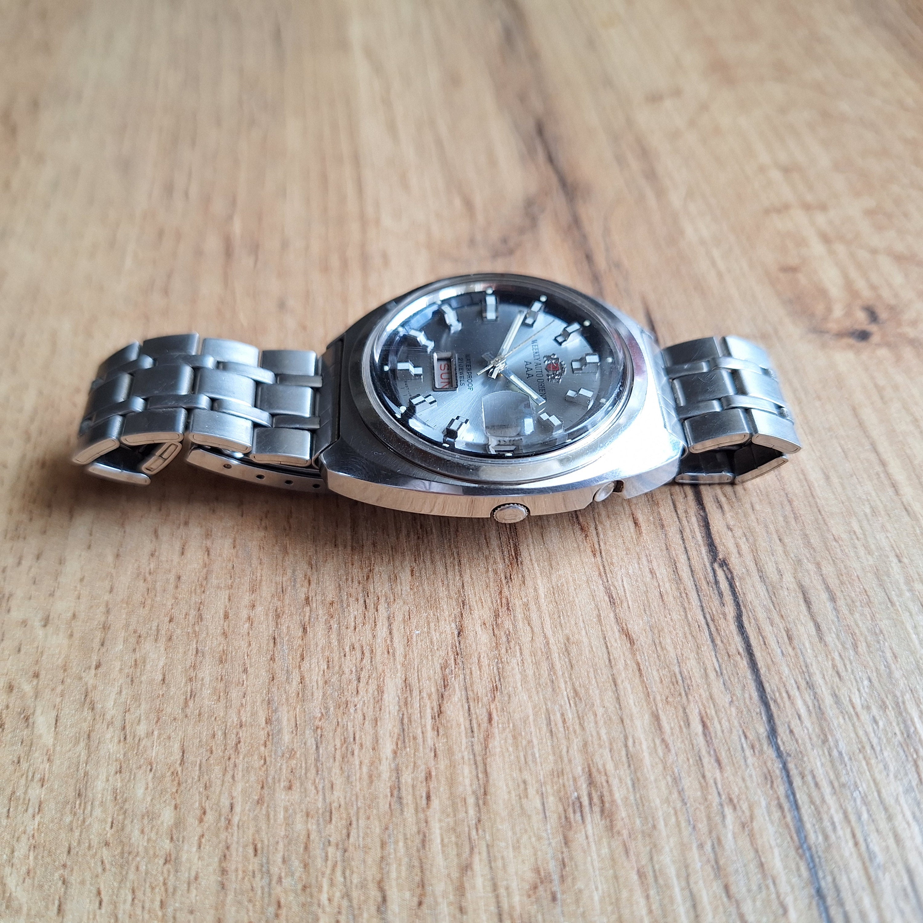 Rare Weekly Auto Orient AAA Mechanical Automatic Watch, Three Star