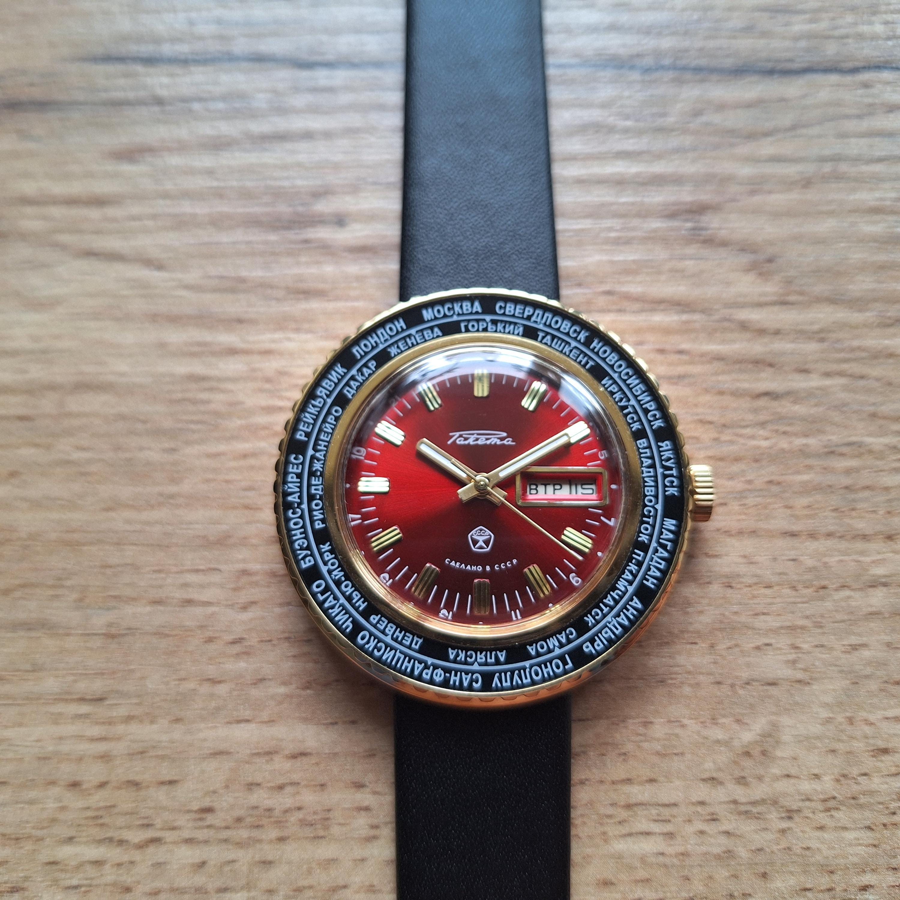ヴィンテージソビエト時計 Raketa ワールドタイム、Raketa シティーズ