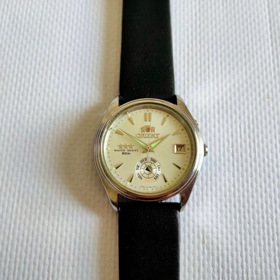 Orient watch, Mechanical Automatic Watch, Japan w… - image 7