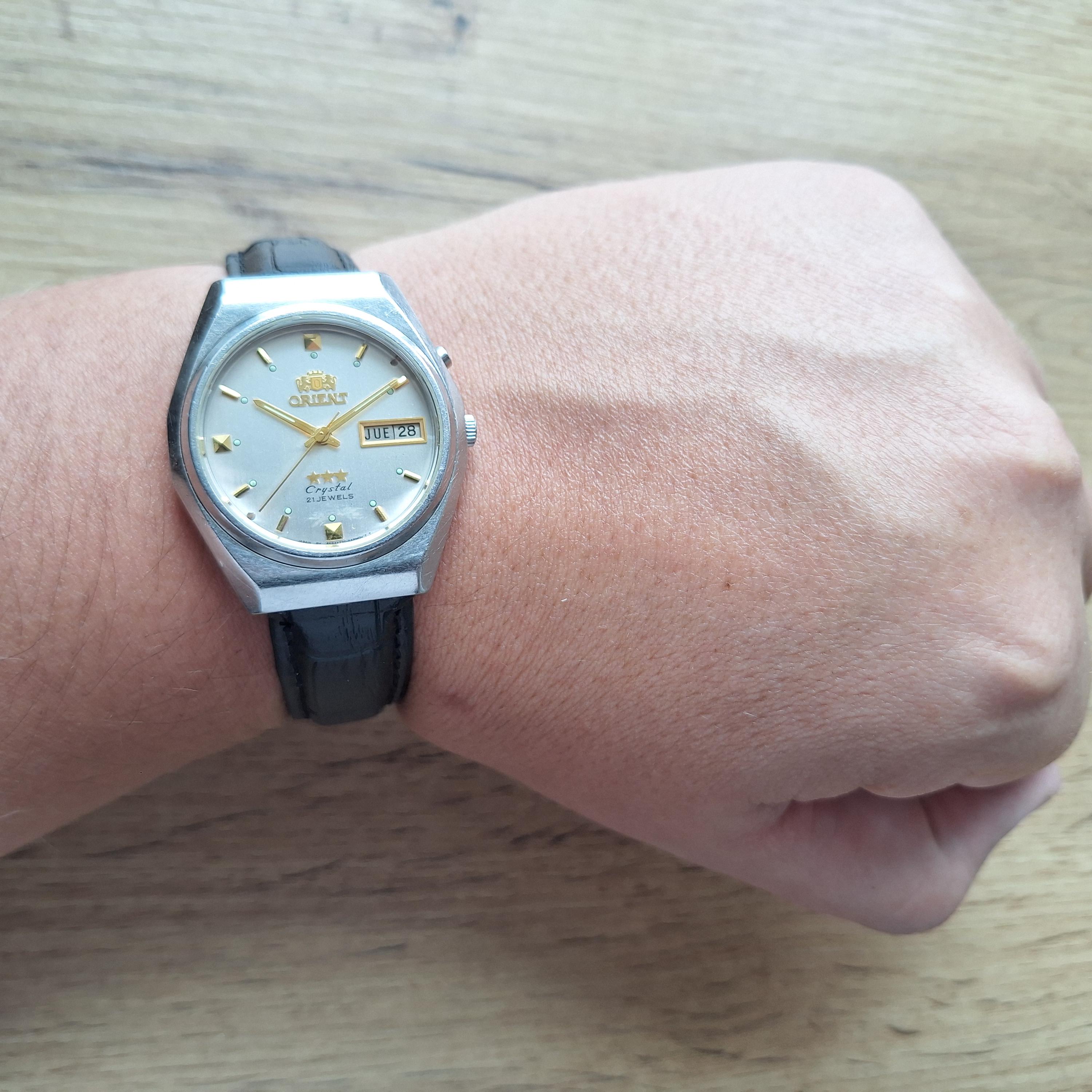 ヴィンテージ オリエント クリスタル オートマチックウォッチ