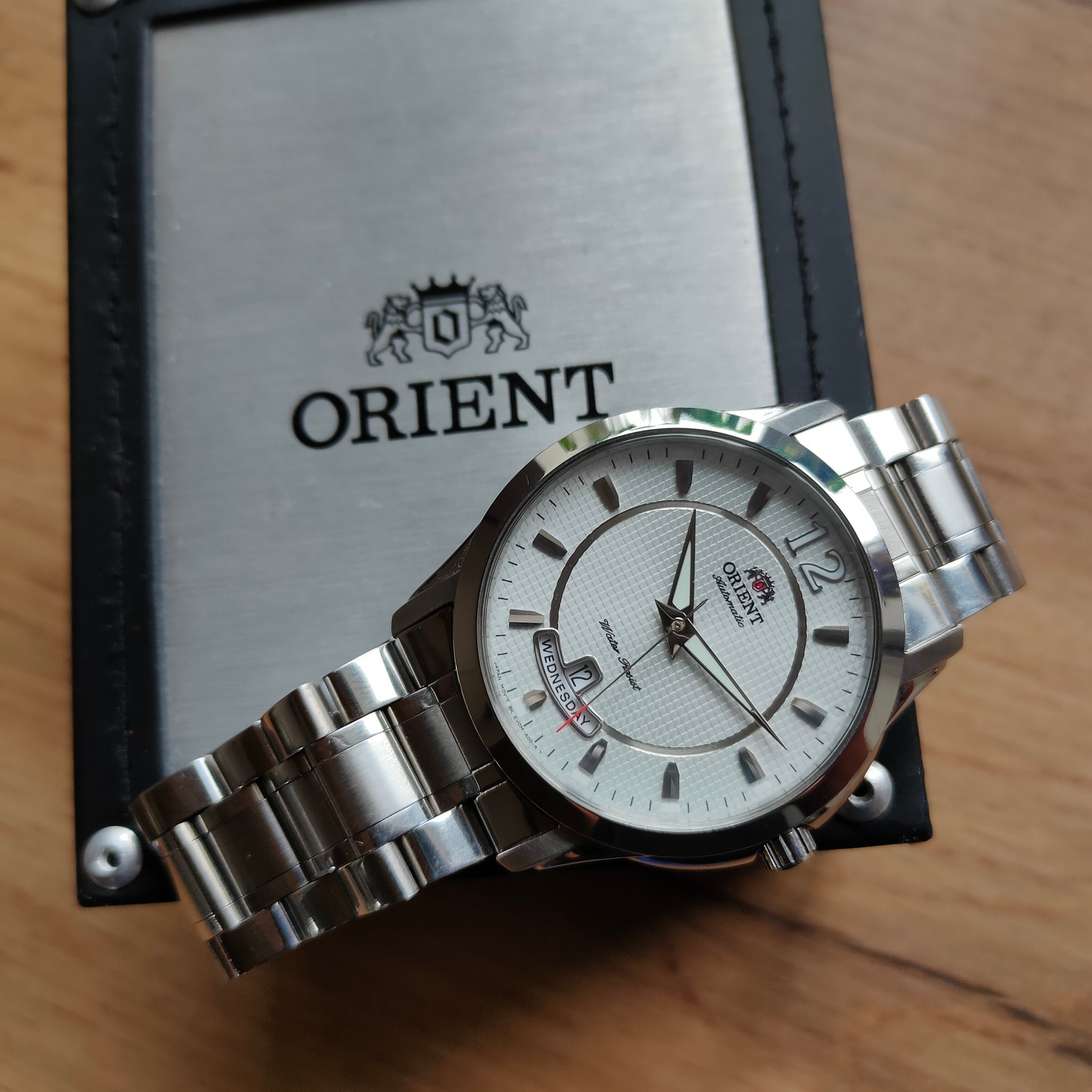 Vintage Orient Watch, Automatic Watch, White Watch, Original Vintage Orient Watch, Automatic Watch, White Watch, Original