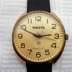 Raketa ROCKET watch, classic wristwatch, Original mens wrist watch, USSR watch
