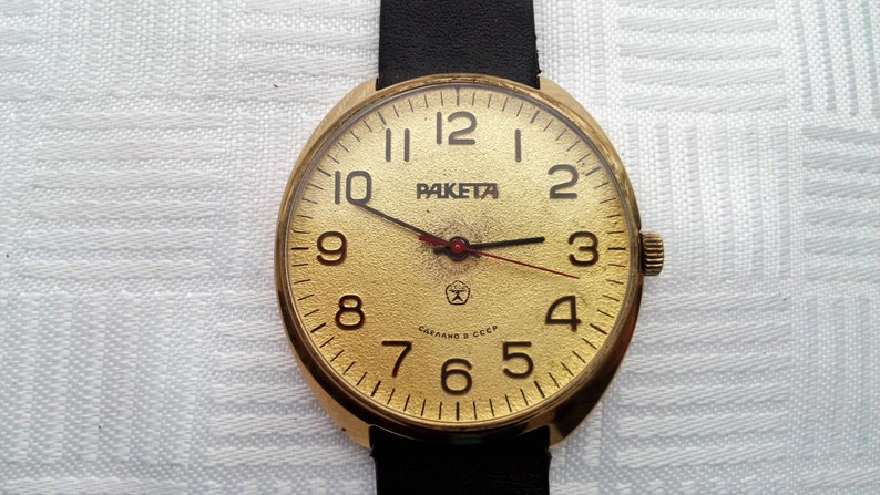 Raketa ROCKET watch, classic wristwatch, Original mens wrist watch, USSR watch image 1